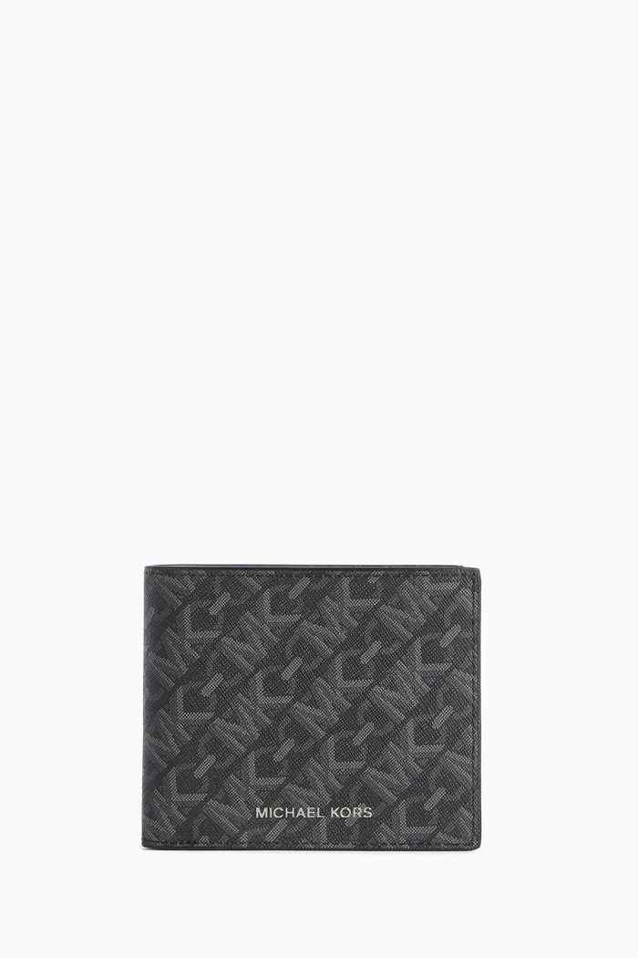 

Hudson Bi-fold Wallet in Monogram Canvas, Black