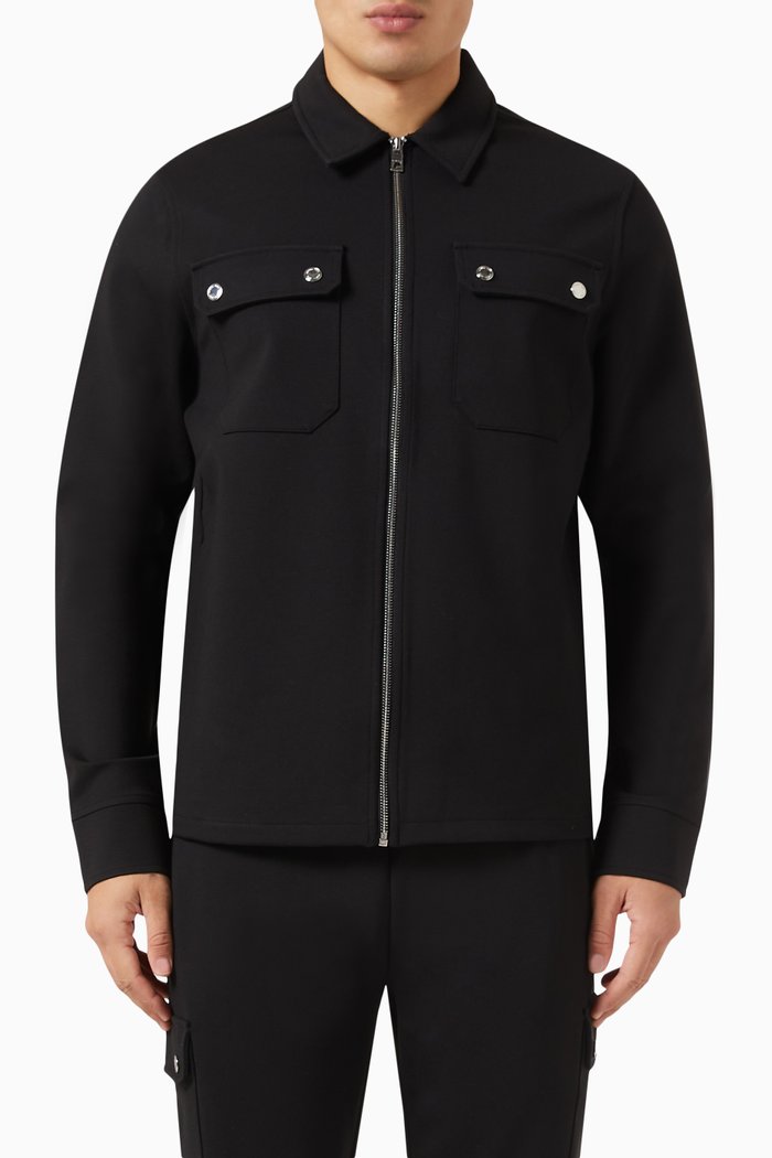 

Ponte Jacket in Viscose-blend, Black