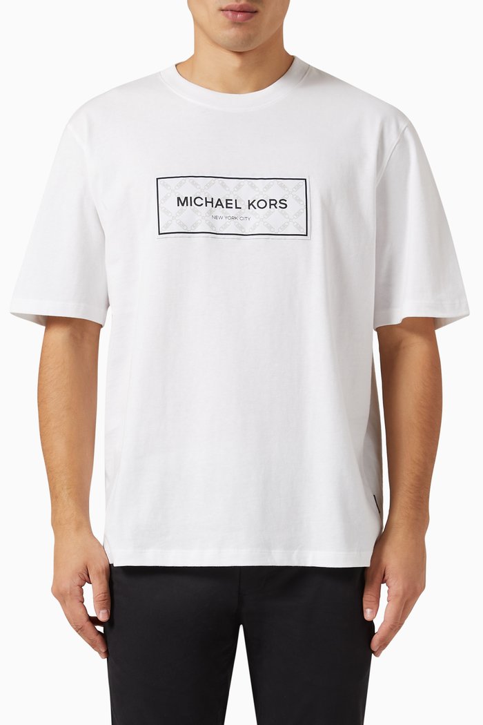 

Logo-detail T-shirt in Cotton, White