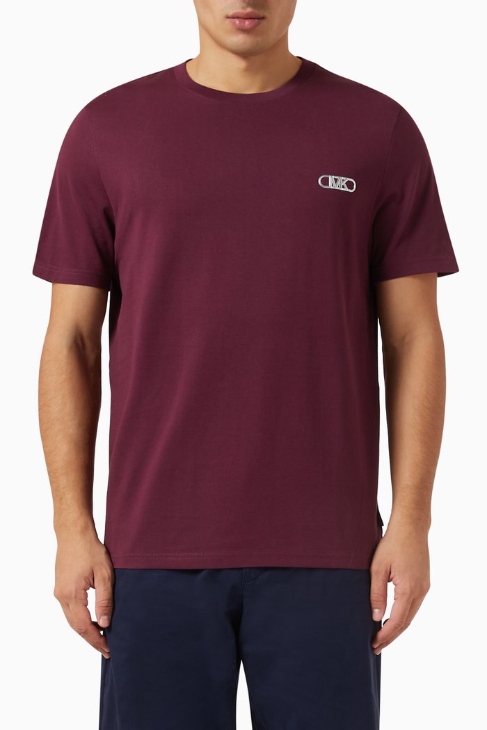 

Logo-detail T-shirt in Cotton, Red