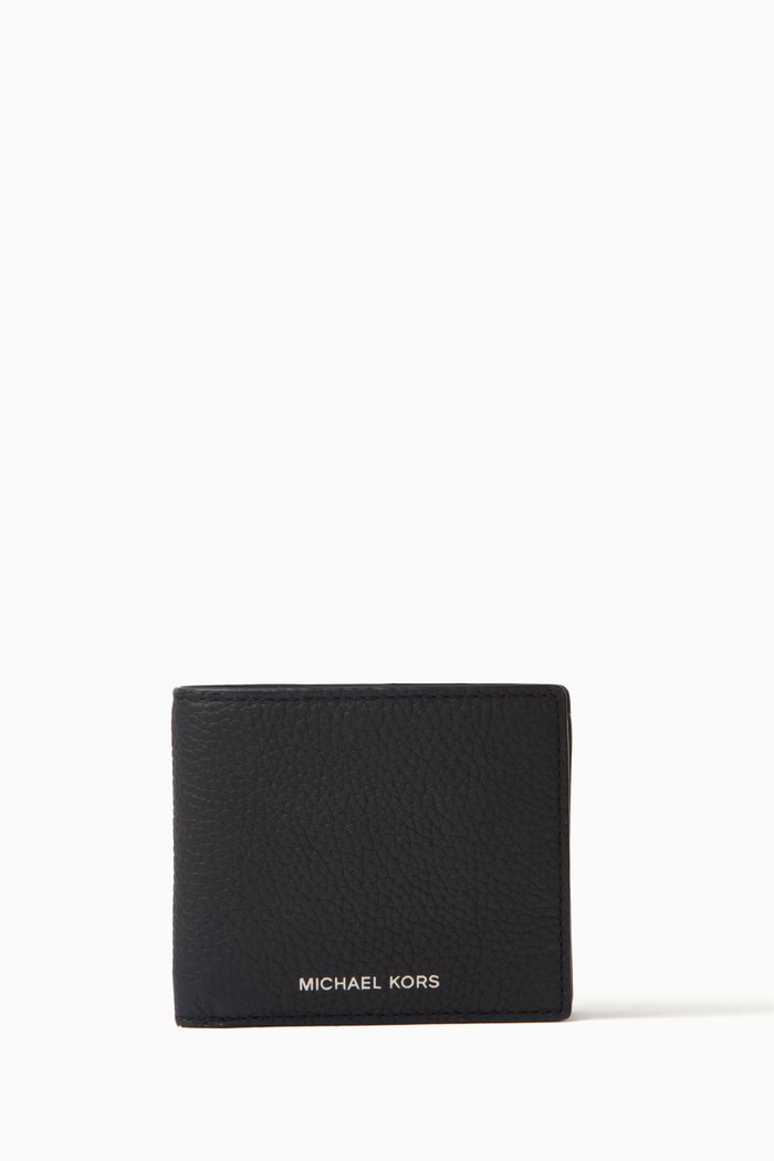 

Hudson Billfold Waller in Leather, Black