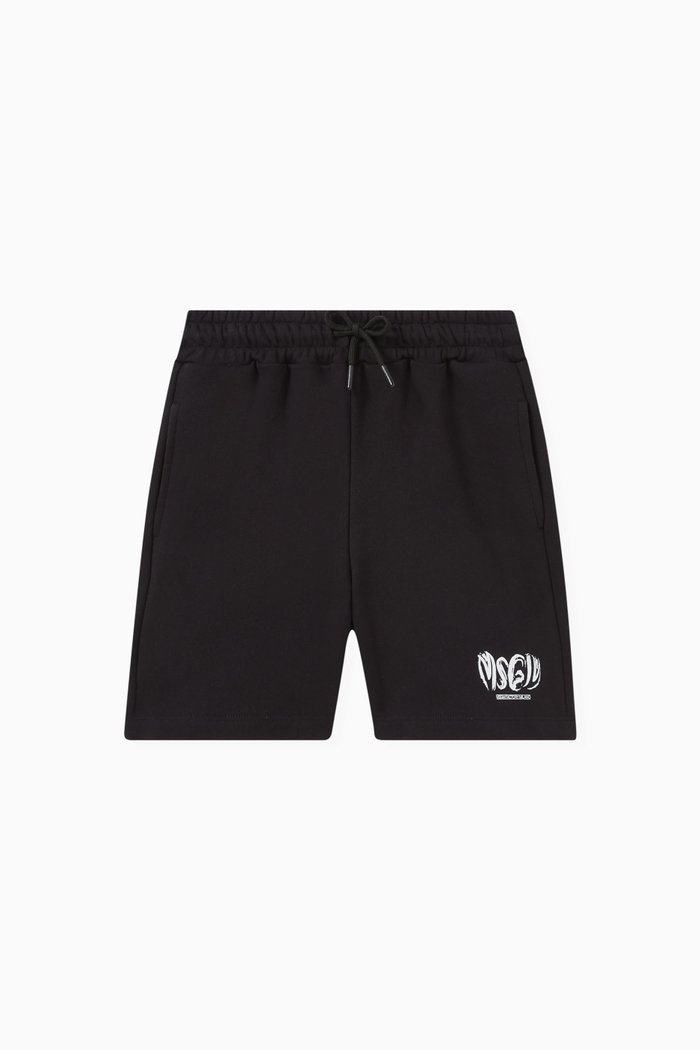 

Logo Bermuda Shorts in Cotton, Black