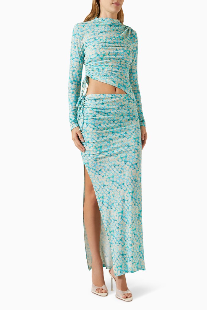 

Arni Cut-out Asymmetric Dress in Polyester, Multicolour