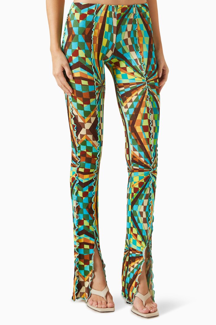 

Mult Printed Pants in Knit, Multicolour