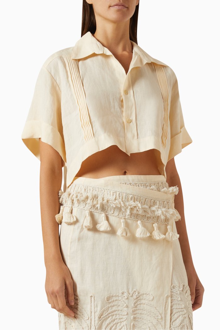 

Manyatta Shirt in Linen, White