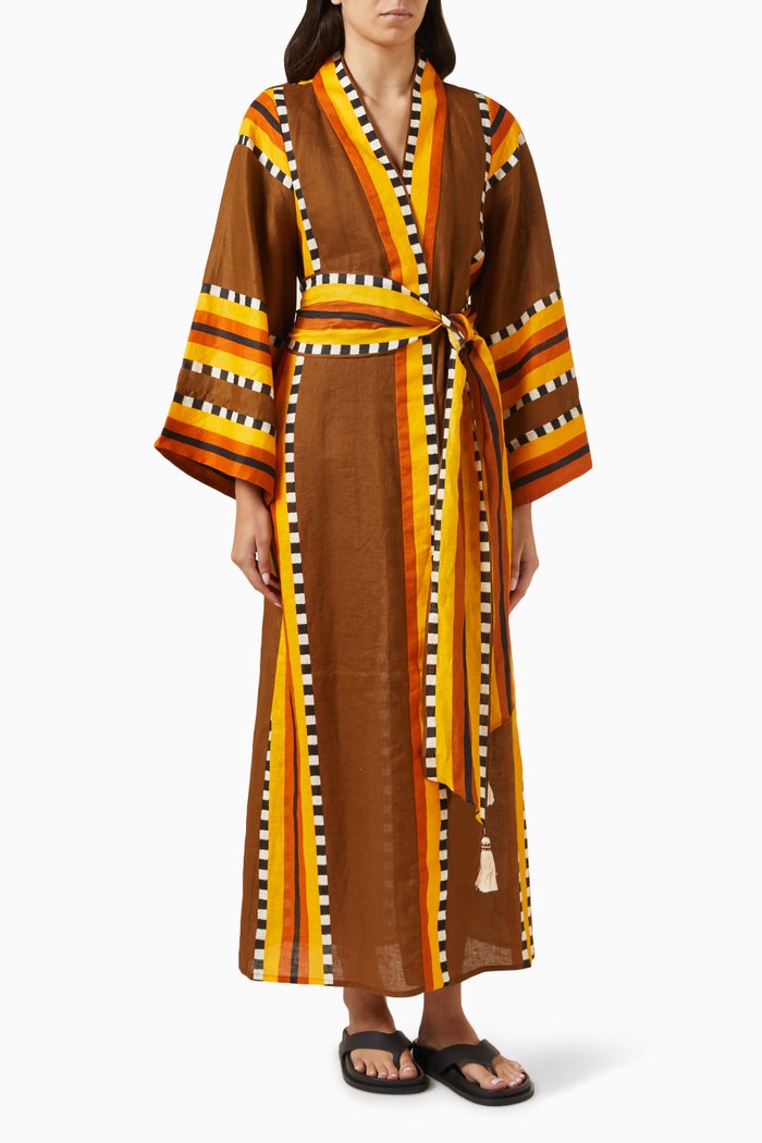 

Karibu Kimono in Cotton, Multicolour