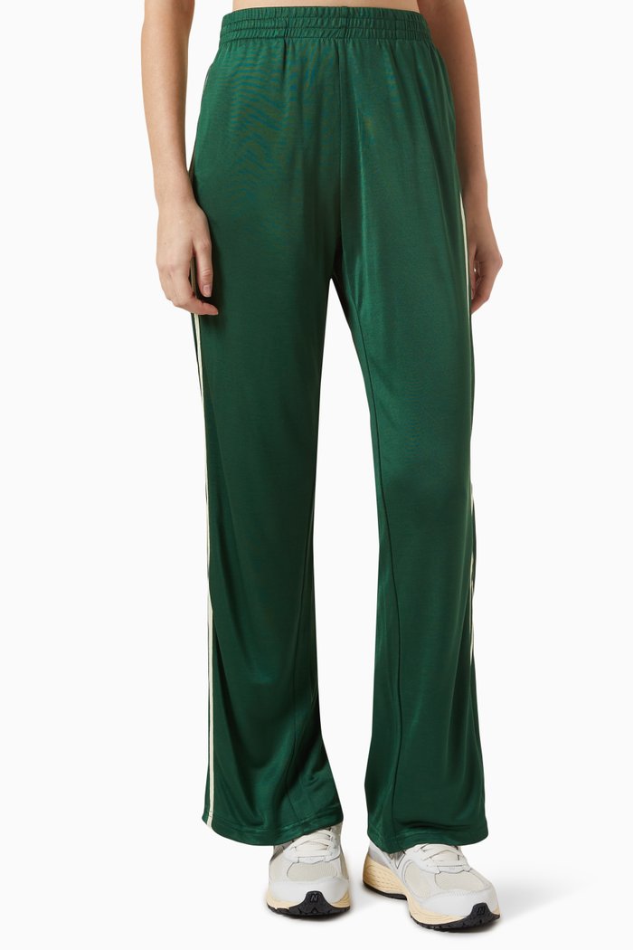 Juliet Striped Pants in Viscose-blend, Green