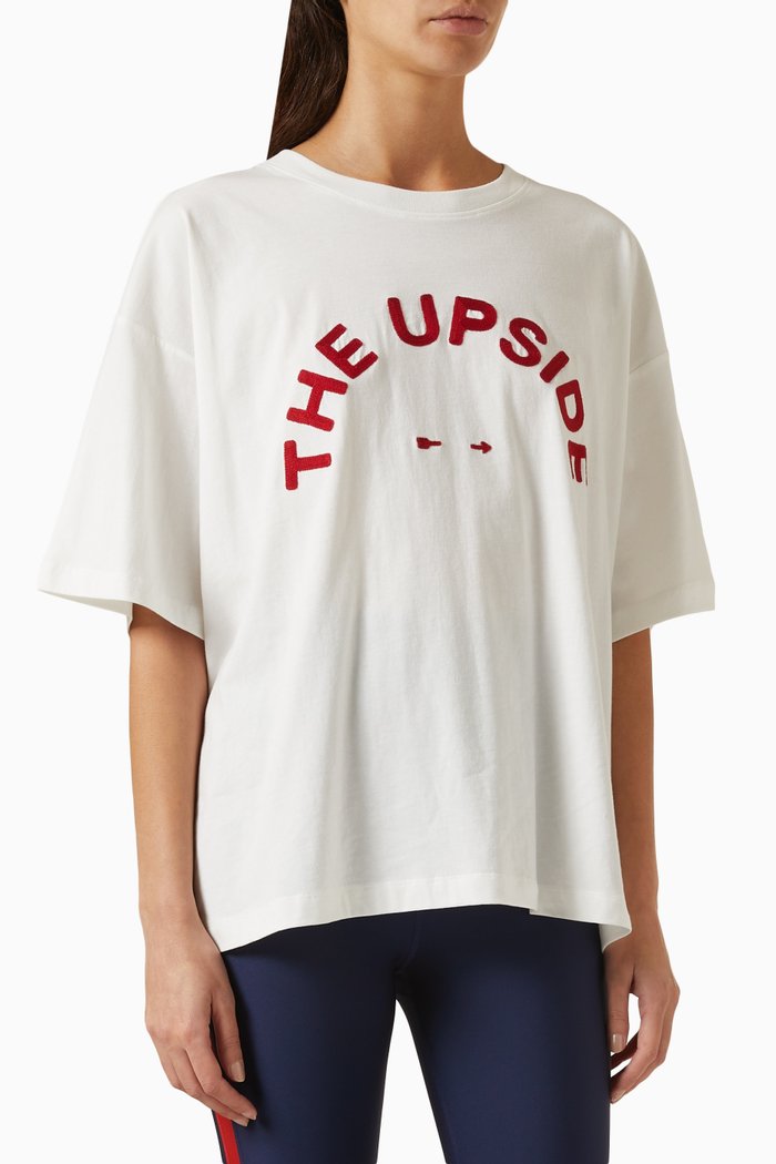

Laura Oversized T-Shirt in Organic Cotton, White