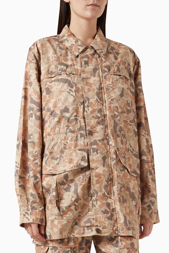

Henley Rover Utility Jacket in Organic Cotton, Neutral