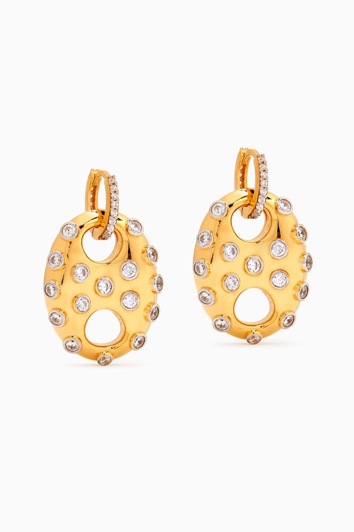 Back & Better Mini Earrings in 24kt Gold-plated Sterling Silver