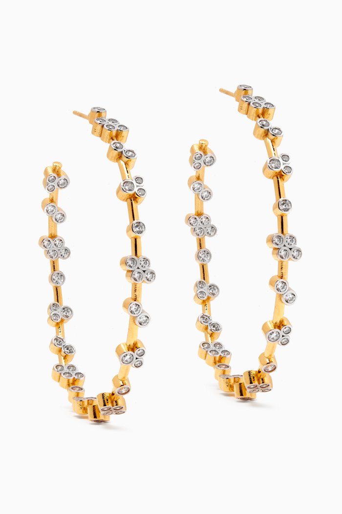 

Next Up Medıum Hoop Earrings in 24kt Gold-plated Sterling Silver