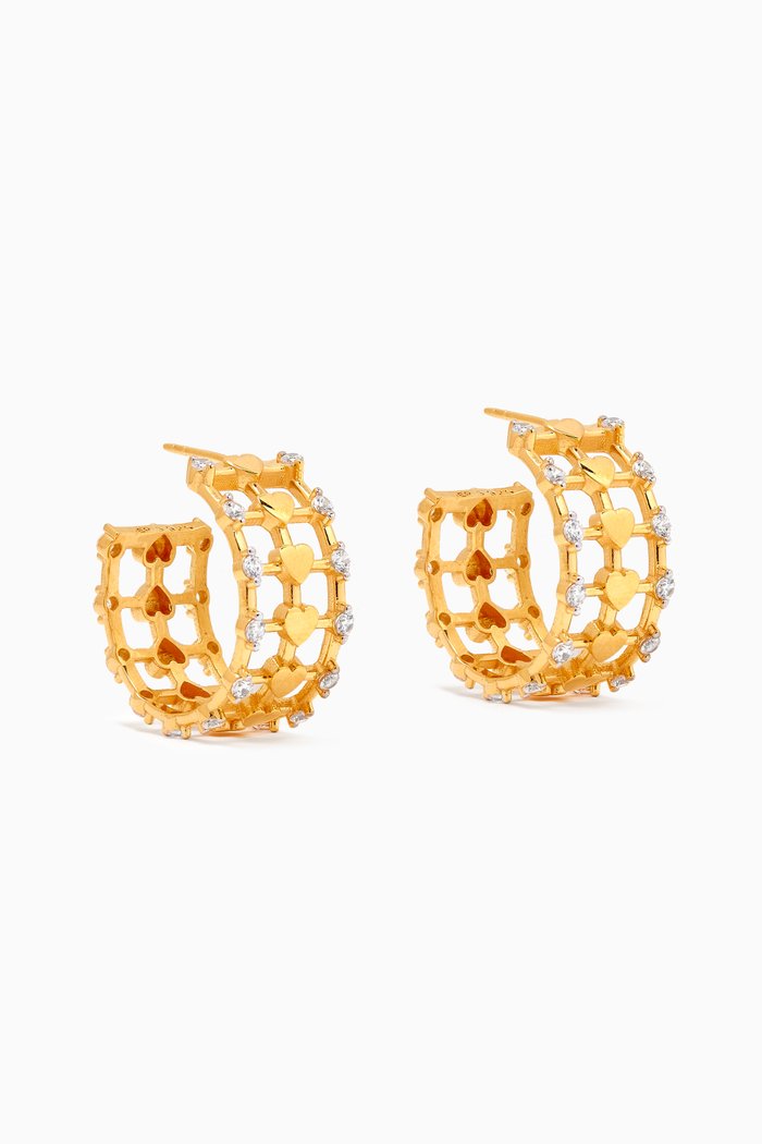 

Made It Happen Hoop Earring in 24kt Gold-plated Sterling Silver