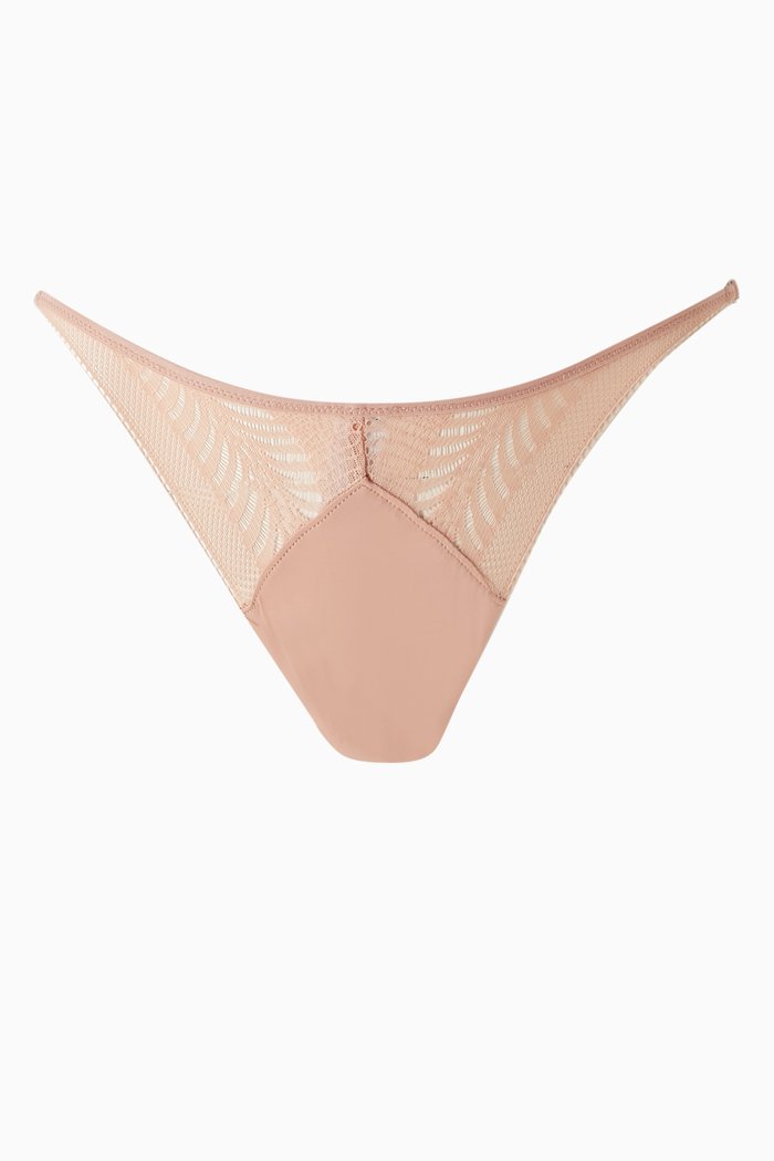 

Minimalist Thong in Lace, Orange