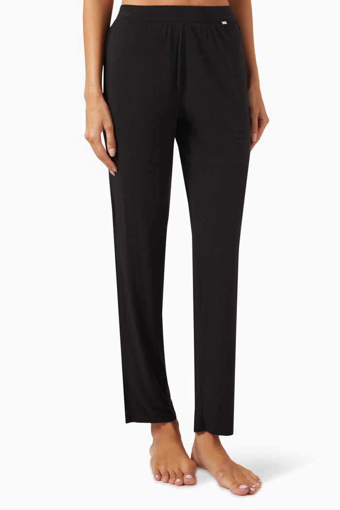 

Pyjama Pants in Modal-blend, Black