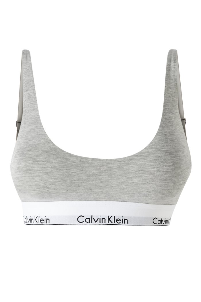

Modern Bralette in Cotton-modal, Grey