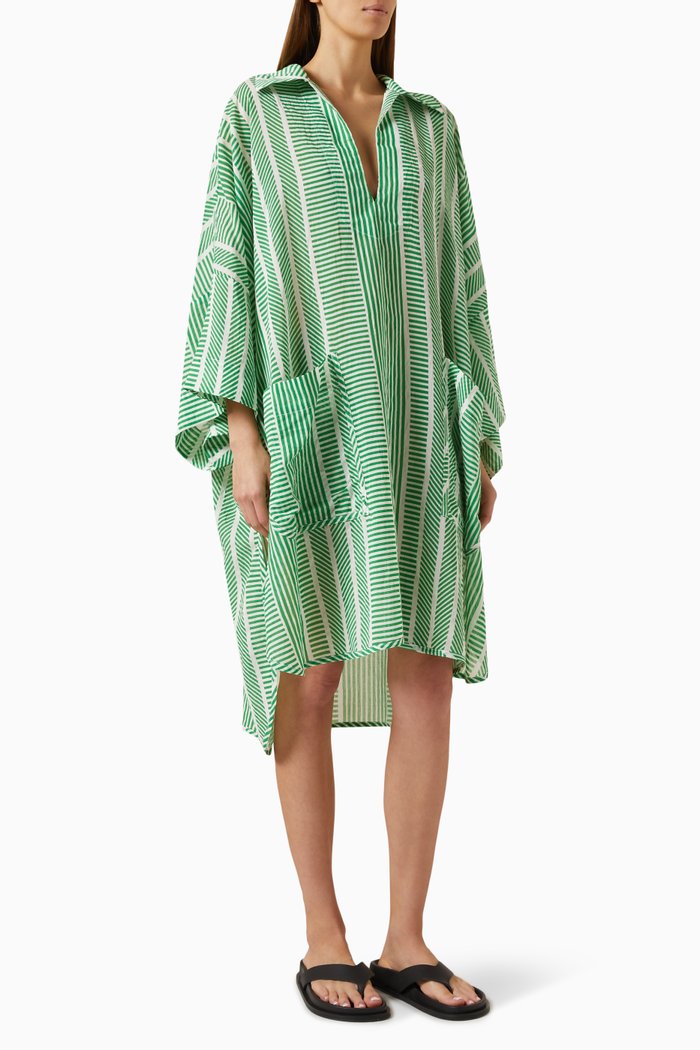 

Stripe Beach Dress, Green