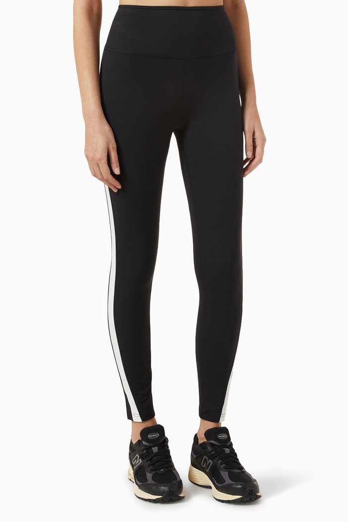 Miles High-waist Rigor 7/8 Leggings in Stretch Nylon, Black