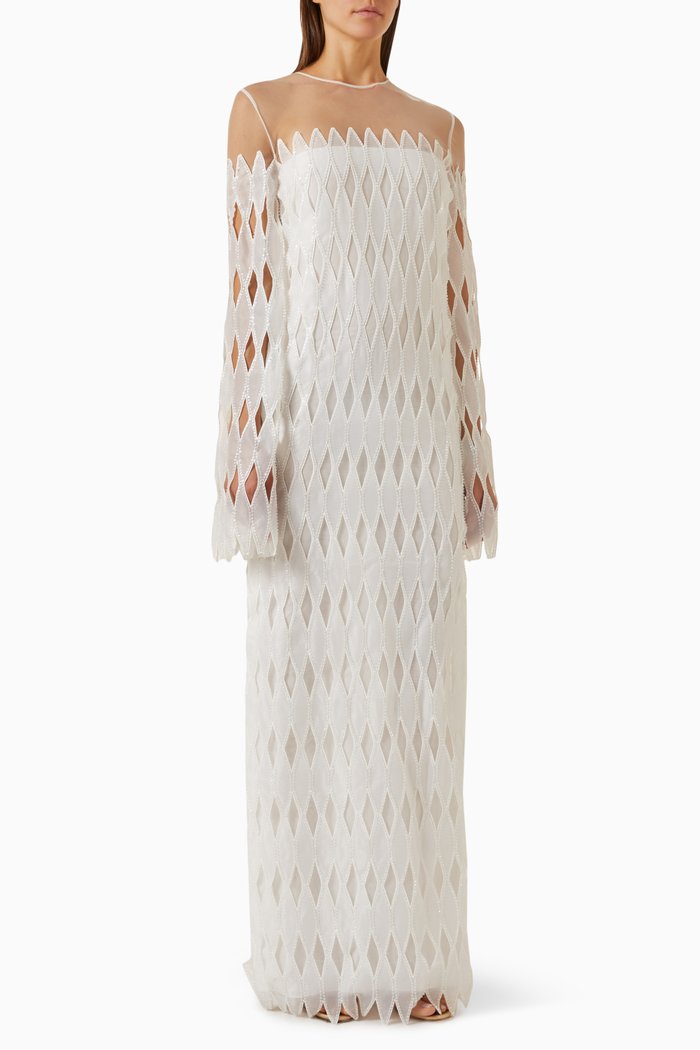 

The End of Love Gown in Organza, White