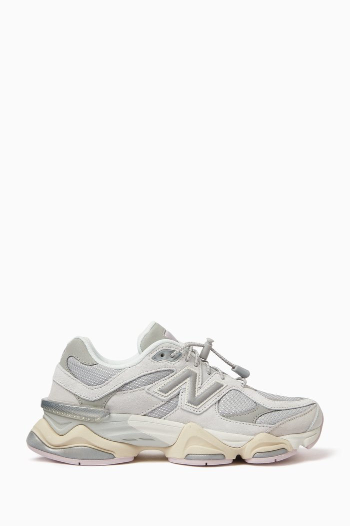 

9060 Sneakers in Mesh & Suede Leather, Grey