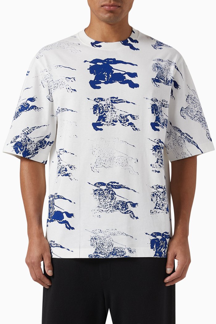 

EKD Print T-shirt in Cotton Jersey, Multicolour