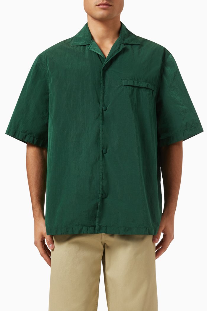 

EKD Embroiderd Shirt in Nylon, Green
