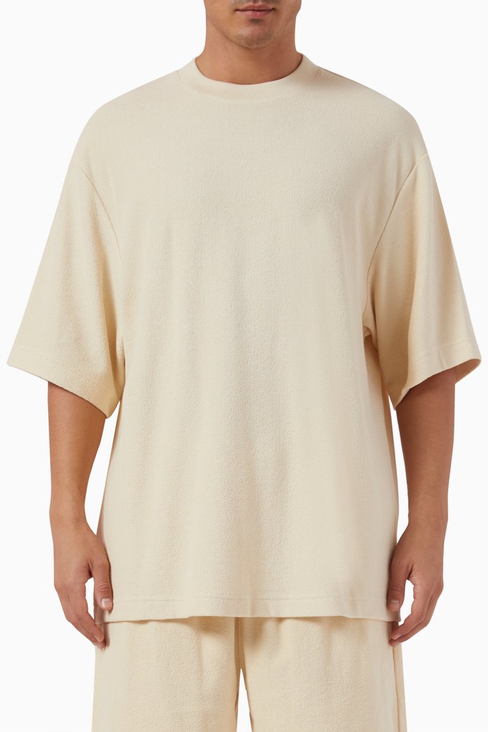 

EKD T-shirt in Cotton Towelling, Neutral