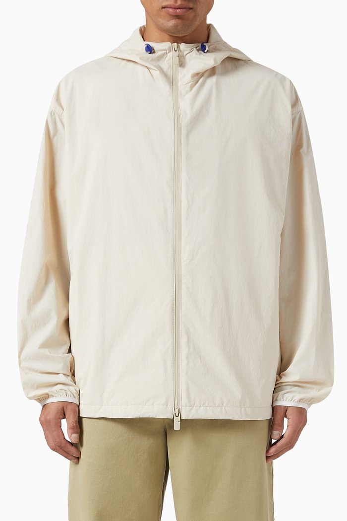 EKD Hooded Jacket in Nylon, Neutral