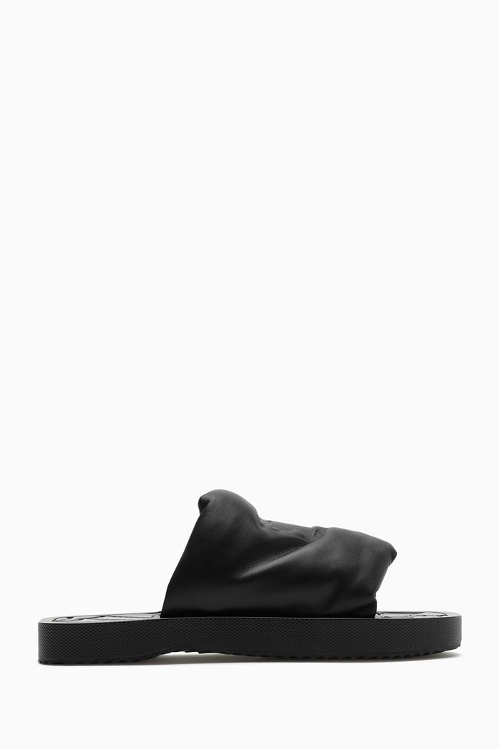 

EKD Slab Slides in Nappa Leather & TPU, Black