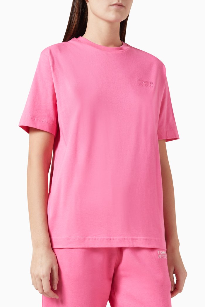 

Logo T-shirt in Cotton, Pink