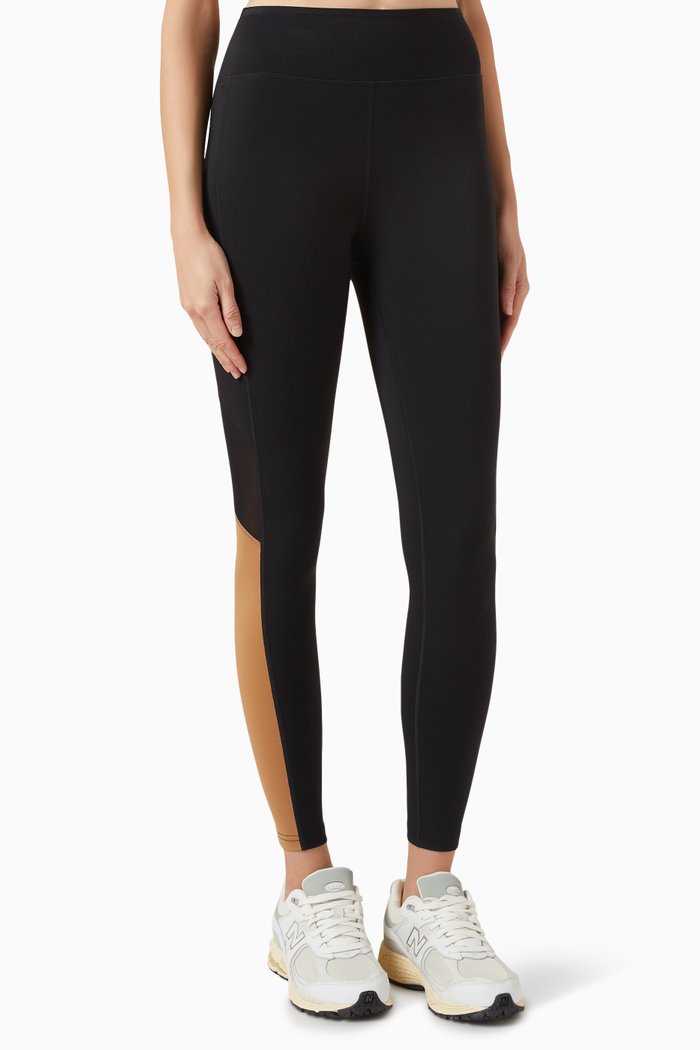 

Panelled Signature High-waisted Leggings, Black