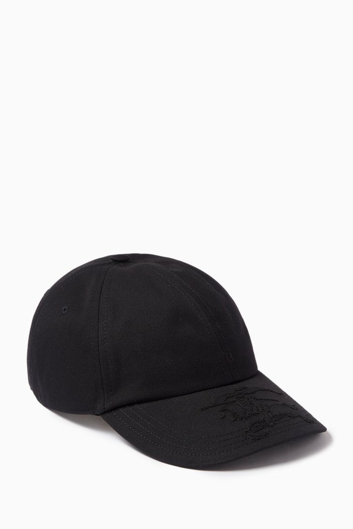 

EKD Baseball Cap in Cotton Blend, Black