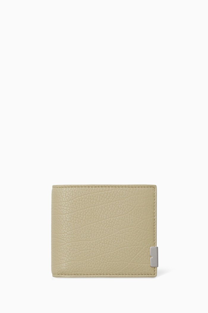 

Bi-cut Billfold Wallet in Leather, Neutral