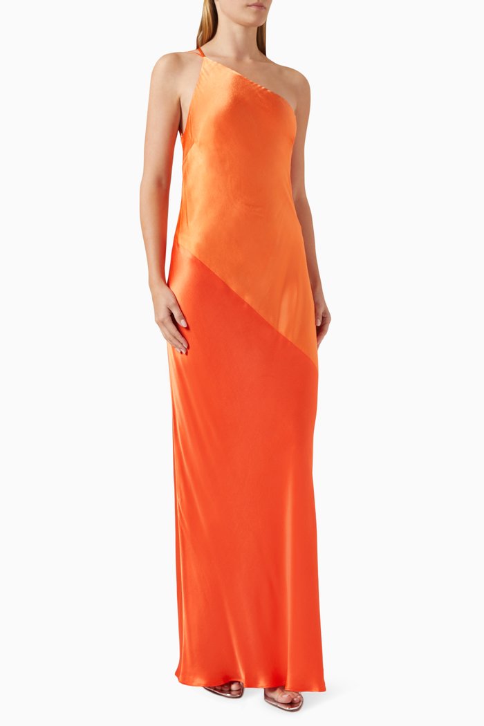 

Mia Contrast Maxi Dress, Orange