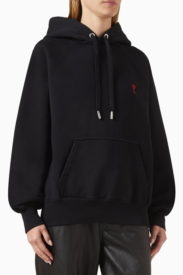 

Logo Hoodie in Cotton, Black