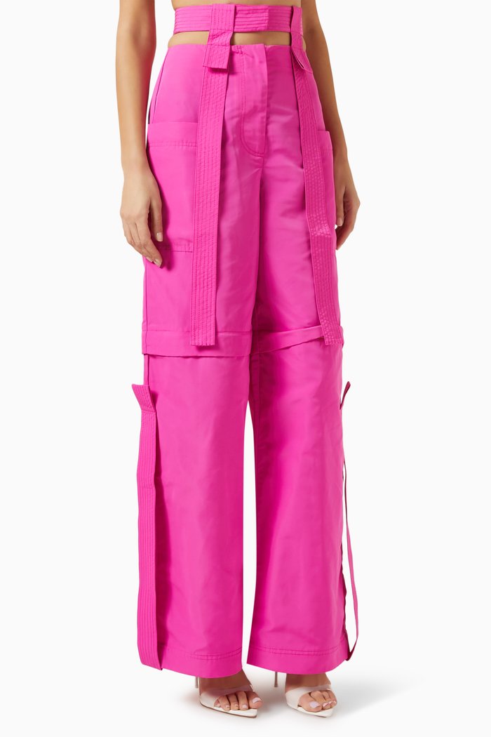 

Elliston Cut-out Cargo Pants, Pink