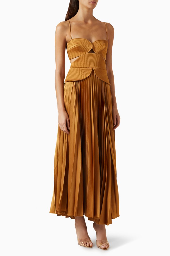 

Atholton Cut-out Midi Dress, Brown