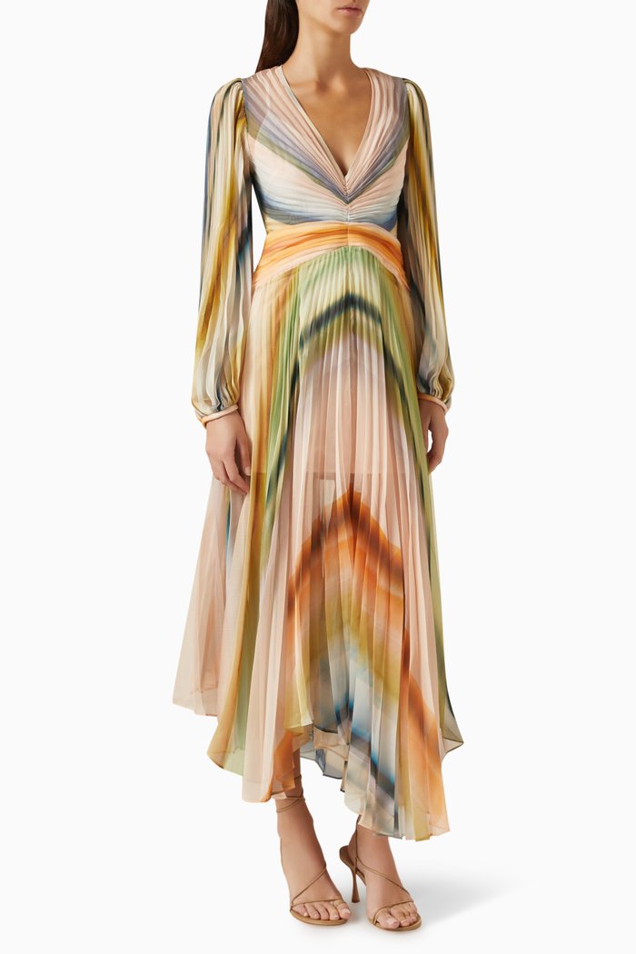 

Aston Midi Dress in Polyester, Multicolour