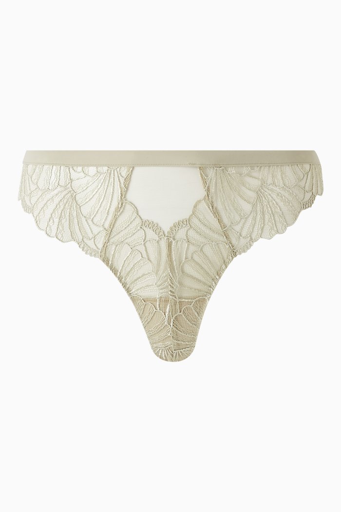 

Thong in Lace, Green