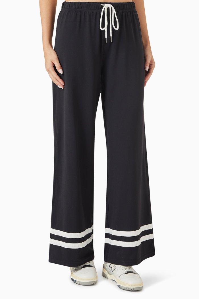 

Quinn Airweight Wide-leg Pants in Jersey, Black