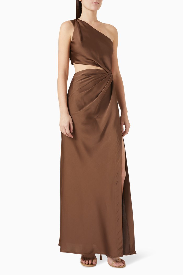 

Kristin Gown in Satin, Brown
