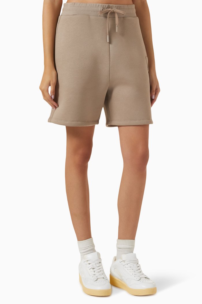 Logo ADC Shorts in Cotton, Brown