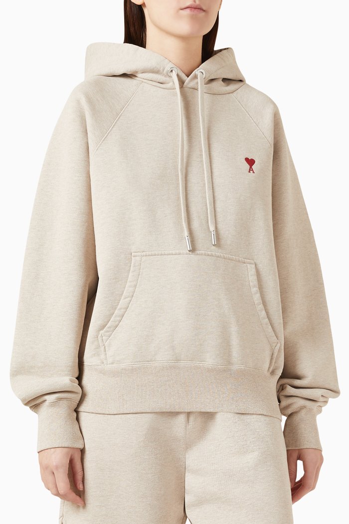 

Ami De Coeur Logo Hoodie, Neutral