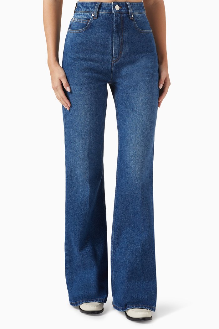 

Flared Jeans in Denim, Blue