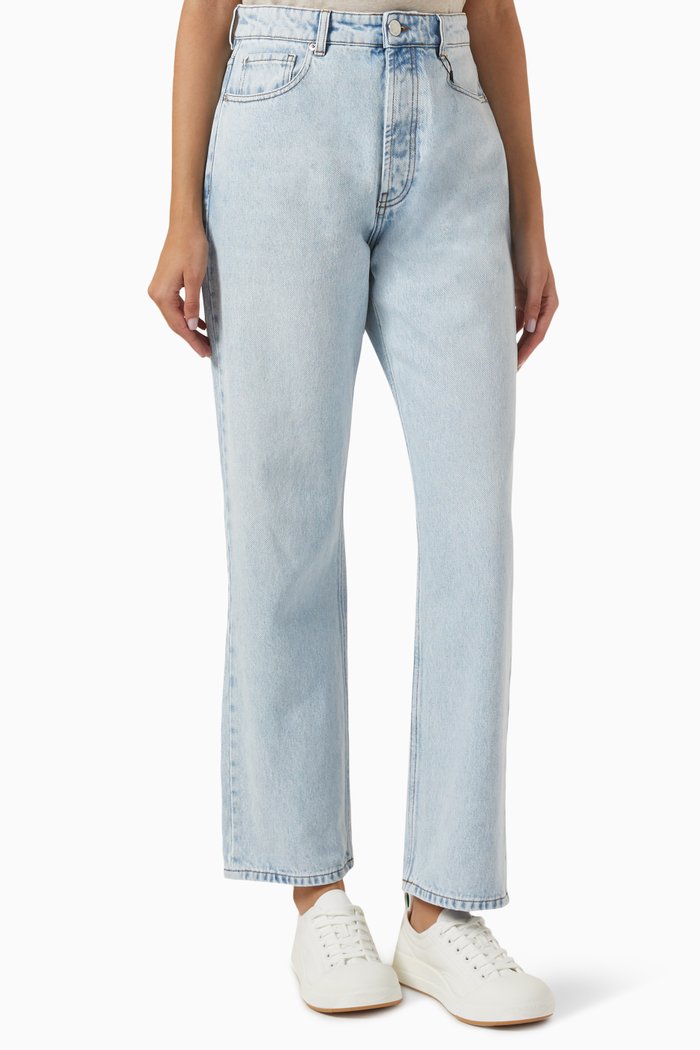 Loose-fit Jeans in Denim, Blue
