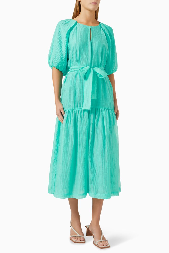 

Lucie Midaxi Dress in Chiffon, Green