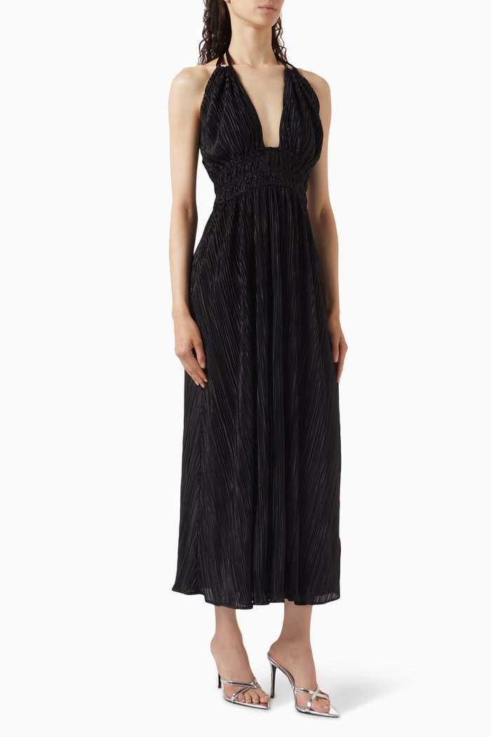 

Gwen Halter Midi Dress, Black