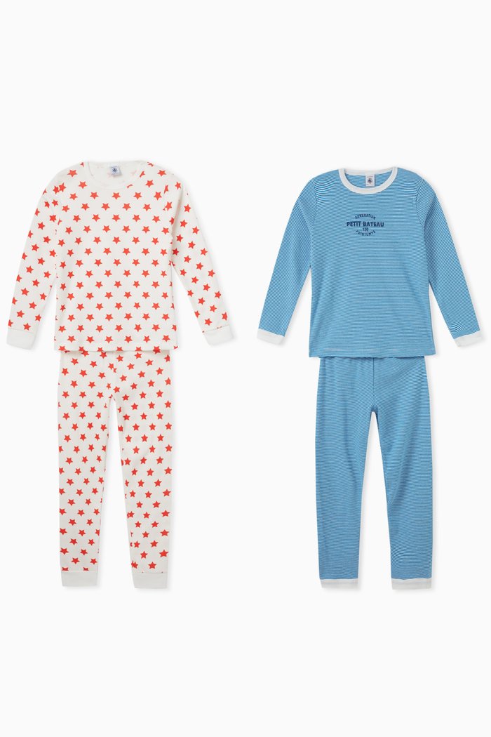 

Stars-print & Striped Pyjamas in Cotton, Set of 2, Multicolour