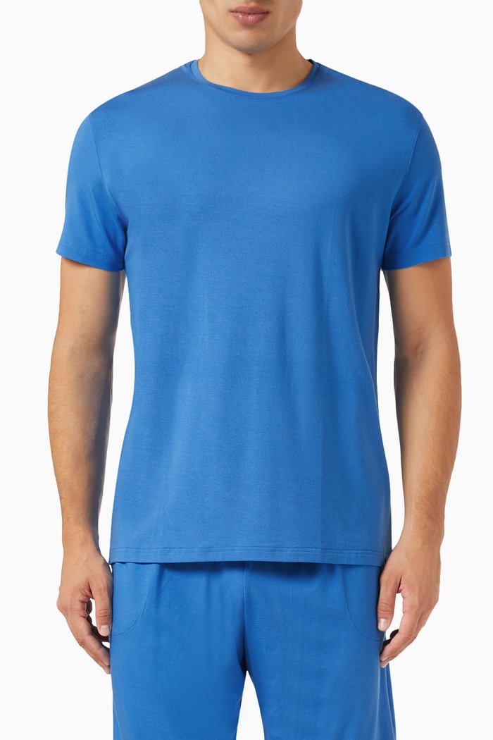 

Basel T-shirt in Modal, Blue