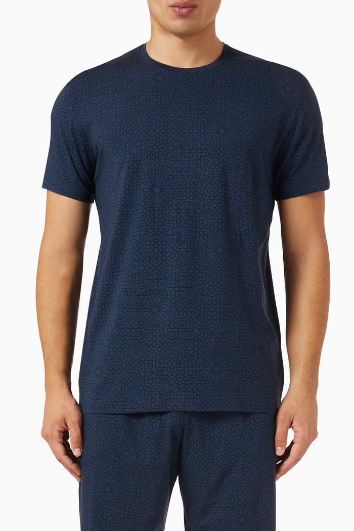 

London T-shirt in Modal, Blue