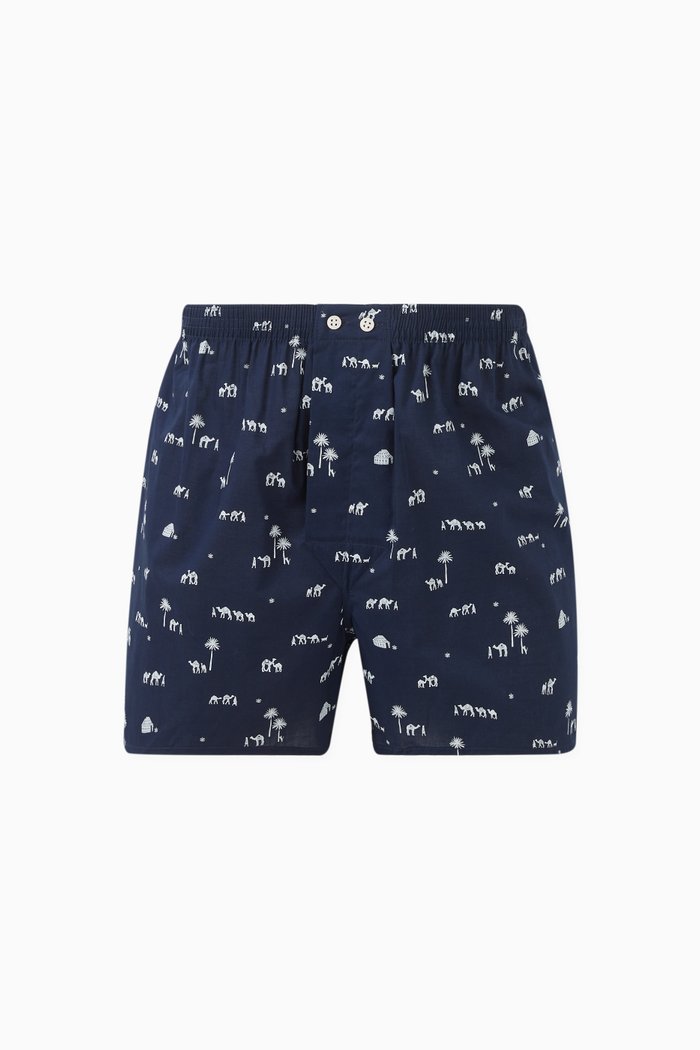 

Nelson Boxers in Cotton, Blue